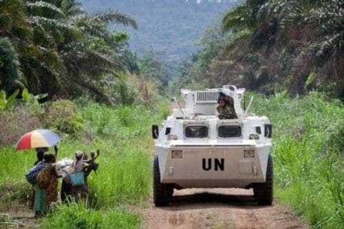 wpid-UN.jpg A UN armoured vehicle patrols Beni in the Democratic Republic of Congo last year in March. (Net photo)