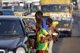 Children begging on the street Children begging on the street