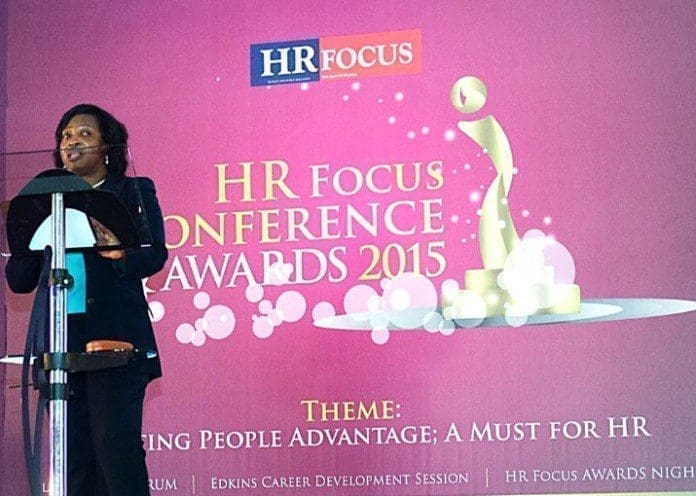 Director of Human Resources at Tigo Ghana, Elizabeth Arhin,