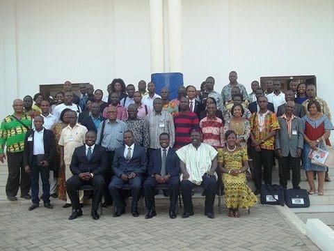 Dr Isaac O. K. Barnor Jr (seated1st left) in a group photo with dignitaries and participants at the New Year School Dr Isaac O. K. Barnor Jr (seated1st left) in a group photo with dignitaries and participants at the New Year School