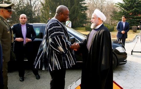 President Mahama with Hassan Rouhani President Mahama with Hassan Rouhani