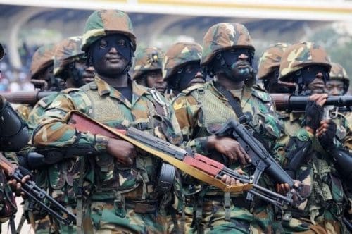 Ghana Armed Forces march during Ghana's 59 Independence Day celebration at the Independence Square in Accra, capital of Ghana, March 6, 2016. British colony Gold Coast declared her independence on March 6, 1957 and renamed herself Ghana. (Xinhua/Lin Xiaowei) Ghana Armed Forces march during Ghana's 59 Independence Day celebration at the Independence Square in Accra, capital of Ghana, March 6, 2016. British colony Gold Coast declared her independence on March 6, 1957 and renamed herself Ghana. (Xinhua/Lin Xiaowei)