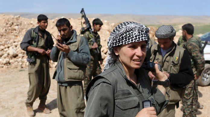 Kurdish fighters
