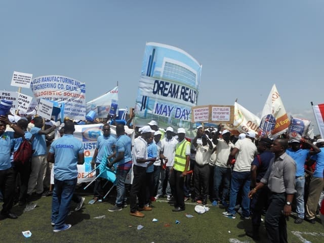 section of workers celebrating the May Day section of workers celebrating the May Day