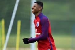 AFP / Ben Stansall Manchester United striker Marcus Rashford takes part in an England training session in Watford, on May 30, 2016 AFP / Ben Stansall Manchester United striker Marcus Rashford takes part in an England training session in Watford, on May 30, 2016