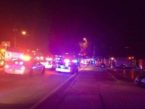 Photo provided by Orlando Police Department shows police cars and fire trucks gather outside the Pulse nightclub in Orlando, Florida, the United States, June 12, 2016. About 20 people were killed and 42 others wounded early Sunday morning in a shooting incident at a gay nightclub in Orlando, Florida said local police. (Xinhua/Orlando Police Department) (djj) Photo provided by Orlando Police Department shows police cars and fire trucks gather outside the Pulse nightclub in Orlando, Florida, the United States, June 12, 2016. About 20 people were killed and 42 others wounded early Sunday morning in a shooting incident at a gay nightclub in Orlando, Florida said local police. (Xinhua/Orlando Police Department) (djj)