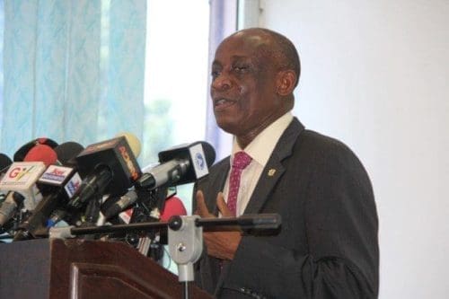 Finance Minister Mr Seth Terkper meets the press in Accra. Finance Minister Mr Seth Terkper meets the press in Accra.