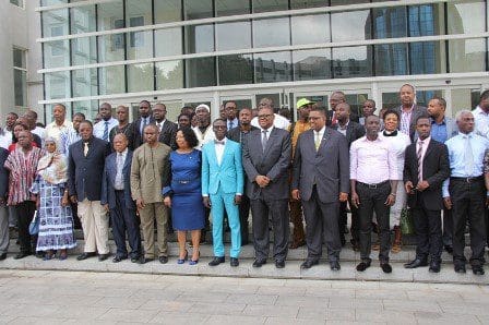 members and dignitaries in a group photograph members and dignitaries in a group photograph