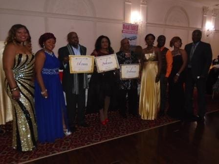 Mr. Emilianus Mafie and others receiving their prize. Mr. Emilianus Mafie and others receiving their prize.