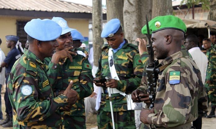 Soldiers in Central African Republic