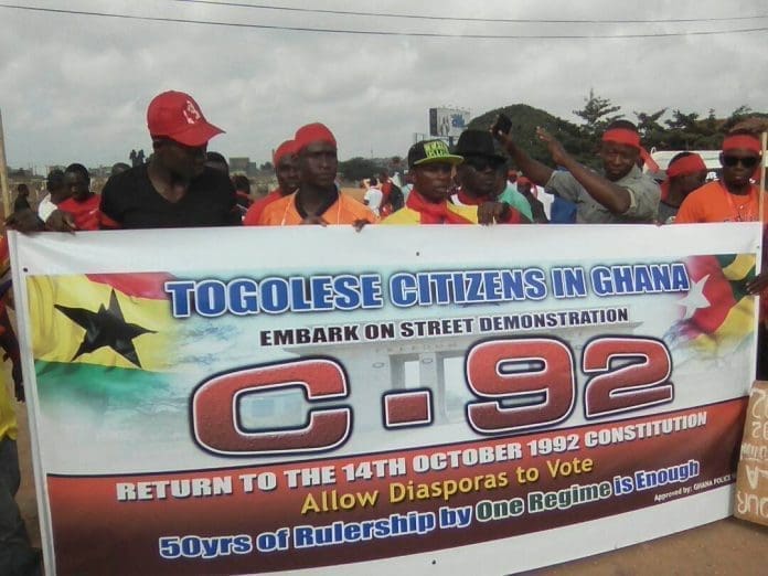 Togoless in Ghana Demonstrate