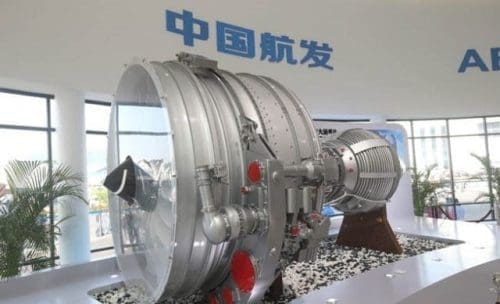 aero-engine developed Photo taken is the aero-engine developed and manufactured by Aero Engine Corporation of China (AECC), a Chinese aircraft engine manufacturer. (Photo by AECC)