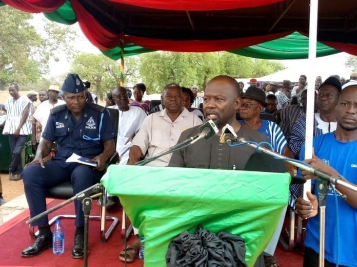 Dr Dominic Akuritinga Ayine addressing the gathering