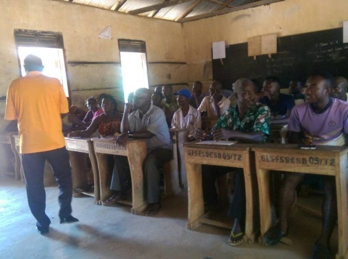 Economics-MP-Training trains rabbit/grass cutter farmers
