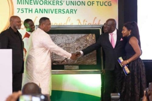 Ghana Mineworkers Union honour Sir Jonah