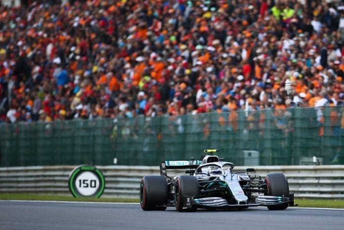(SP)BELGIUM-SPA-FRANCORCHAMPS-F1-BELGIAN GRAND PRIX Lewis Hamilton of Mercedes drives during the Formula 1 Belgian Grand Prix at Spa-Francorchamps Circuit, Belgium, Sept. 1, 2019. (Xinhua/Zheng Huansong)