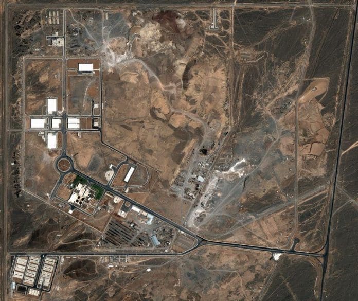 FILED - Satellite image from July 21, 2004 of the Natanz nuclear facility in Iran. Iran's nuclear authorities have reported an overnight "incident" at the country's Natanz nuclear site. Photo: DigitalGlobe/dpa FILED - Satellite image from July 21, 2004 of the Natanz nuclear facility in Iran. Iran's nuclear authorities have reported an overnight "incident" at the country's Natanz nuclear site. Photo: DigitalGlobe/dpa