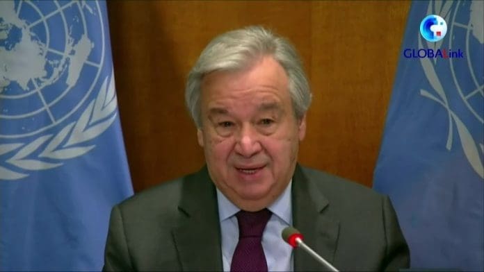 UN chief Antonio Guterres