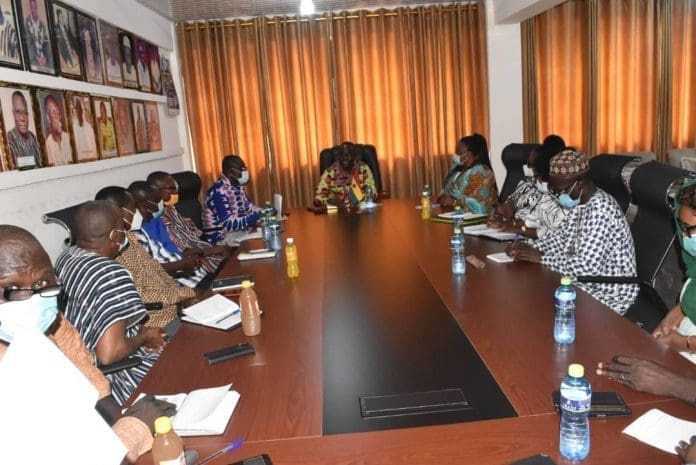 Dr. Hafiz Bin Salih, the Regional Minister with the education directors
