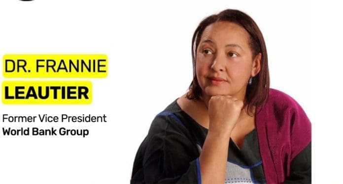 Dr. Frannie Leautier, former Vice President of the World Bank Group.