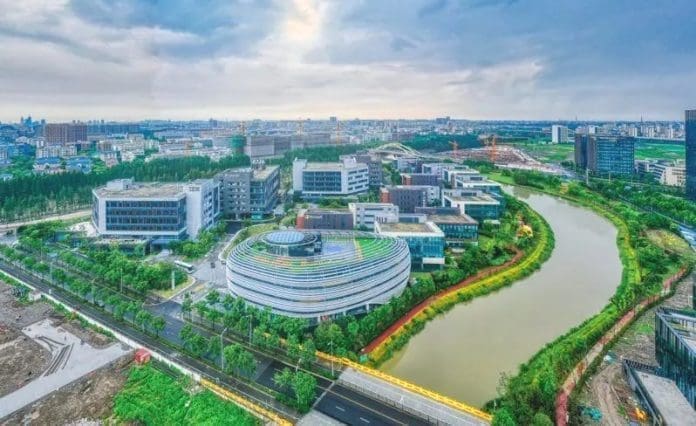 Zhangjiang AI Island in Zhangjiang township, Pudong New Area, east China’s Shanghai. (Photo/Weibo account of Pudong New Area)