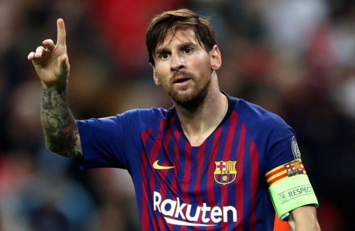 FILED - Barcelona's Lionel Messi is pictured during the UEFA Champions League soccer match between Tottenham Hotspur F.C. and Barcelona at Wembley Stadium. Barcelona announced today, Thursday, that Argentine magician Lionel Messi will not return to the Catalan team due to "economic and structural obstacles." Photo: Nick Potts/PA Wire/dpa
