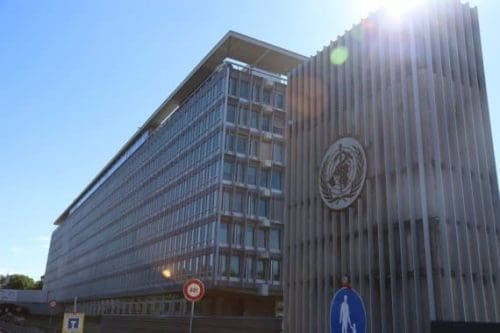 Photo taken on May 20, 2021 shows the World Health Organization (WHO) headquarters in Geneva, Switzerland. (Xinhua/Chen Junxia) Photo taken on May 20, 2021 shows the World Health Organization (WHO) headquarters in Geneva, Switzerland. (Xinhua/Chen Junxia)