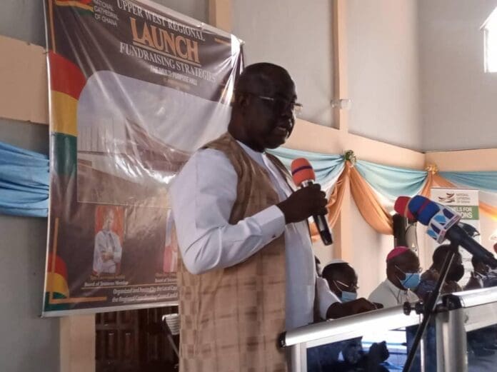 Dr Hafiz Bin Salih, the Upper West Regional Minister speaking during the launch of the National Cathedral Fundraising ceremony in Wa Dr Hafiz Bin Salih, the Upper West Regional Minister speaking during the launch of the National Cathedral Fundraising ceremony in Wa
