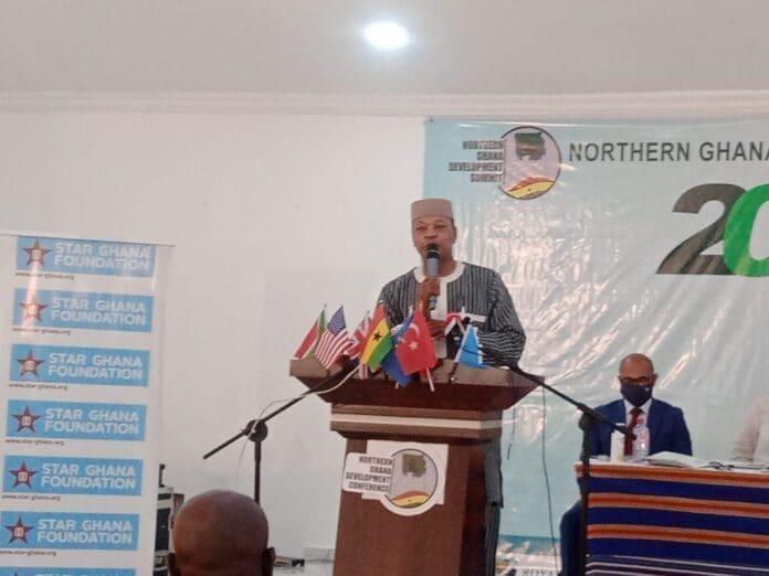Dr Mohammed Ibn Chambas, a former President of the ECOWAS Parliament, addressing participants at the Summit