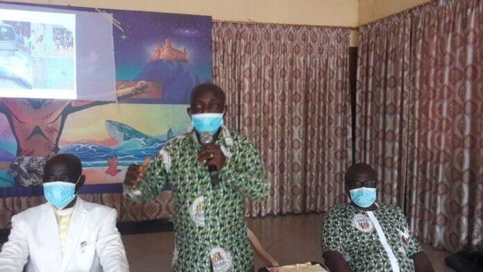 Mr Gyasi speaking to the participants Mr Gyasi speaking to the participants