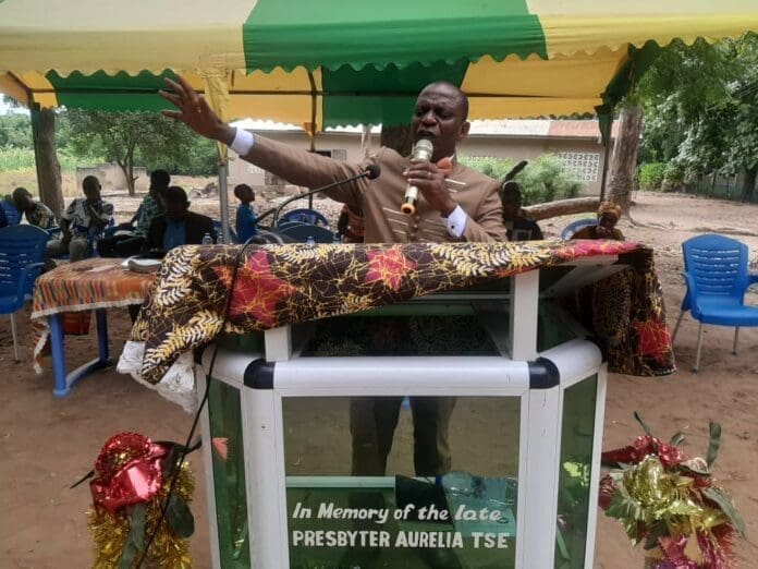 Reverend Samuel Amegboe, Pastor in charge of Awudome Tsito Area Assemblies of God Church,