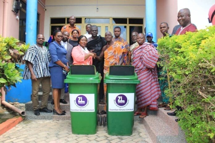 Dasebre Agyapong with Zoomlion officers