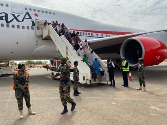 Nigerien deportees arrive in Yamai city (Photo credit BBC Hausa) Nigerien deportees arrive in Yamai city (Photo credit BBC Hausa)