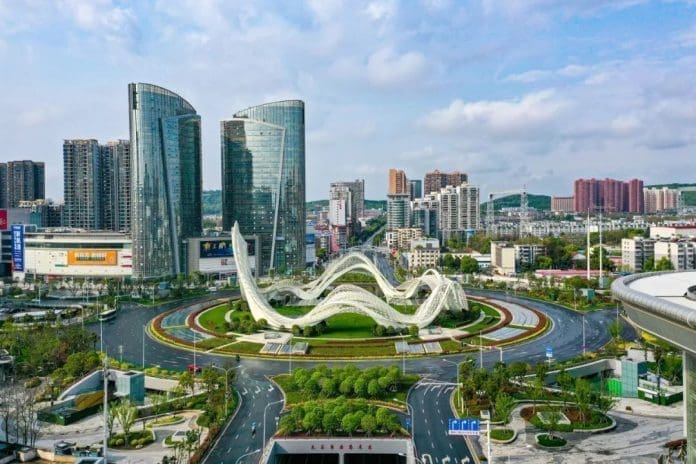 Wuhan Donghu New Technological Development Zone in Wuhan, central China's Hubei province. (Photo from the official account of China Speech Valley on WeChat)