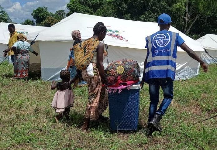 IOM supports local authorities to relocate families affected by Cyclone Freddy to safe areas. Photo: IOM 2023 Geneva/Lilongwe/Maputo –