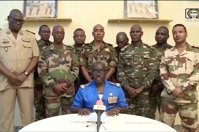 Niger Coup Leader Colonel Major Amadou Abdramane And The Cnsp Leadership Niger Coup Leader Colonel Major Amadou Abdramane And The Cnsp Leadership