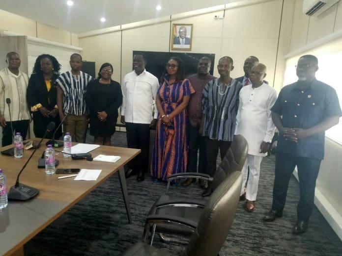 Mr Ignatius Baffour Awuah (5th from left) in a group photograph with stakeholders Mr Ignatius Baffour Awuah (5th from left) in a group photograph with stakeholders