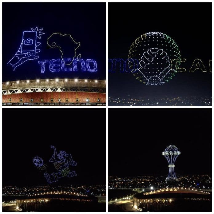 Luminous Drones Light Up 34th AFCON
