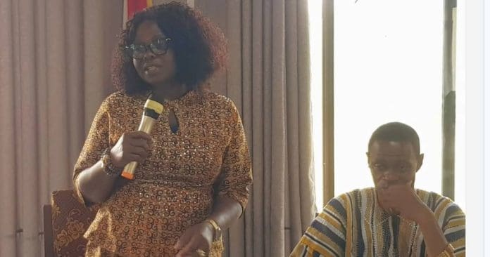 The Bono Regional Minister, Madam Justina Owusu Banahene The Bono Regional Minister, Madam Justina Owusu Banahene