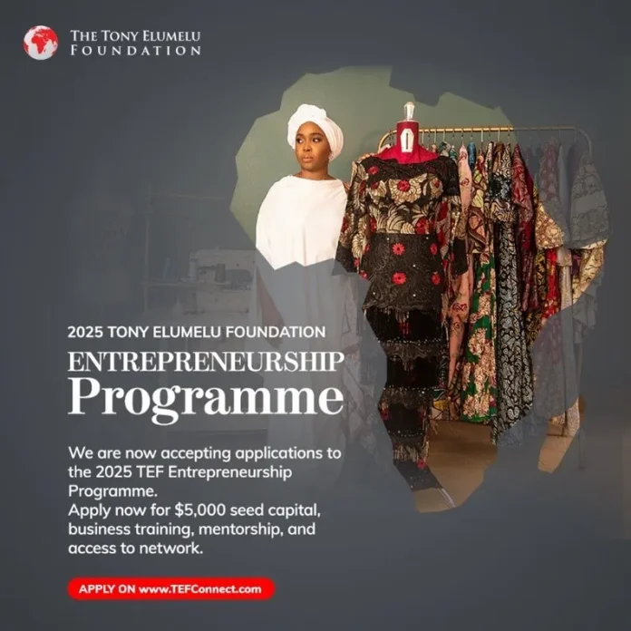 The Tony Elumelu Foundation Entrepreneurship Programmes Open