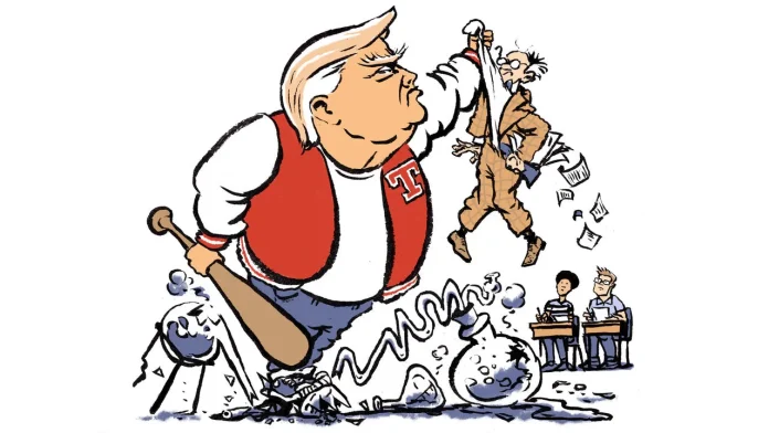 Trump Cartoon On University Attacks Trump Cartoon On University Attacks