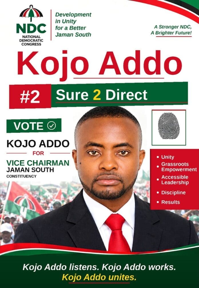 Kojo Addo Enters NDC Jaman South Vice Chairman Contest