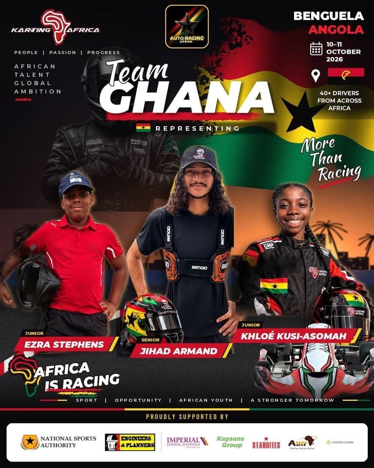 Imperial General Assurance insures Ghana’s karting team for Angola